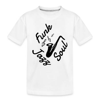 Jazz - Music - Blues - Funk - Jazzman - Groove - T-shirt bio Premium Enfant - blanc - Devant
