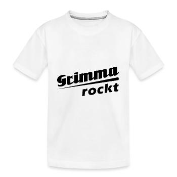 Grimma - Ich liebe Stadtnamen in Tattoo Stil - Kinder Premium Bio T-Shirt - Weiß - Vorne