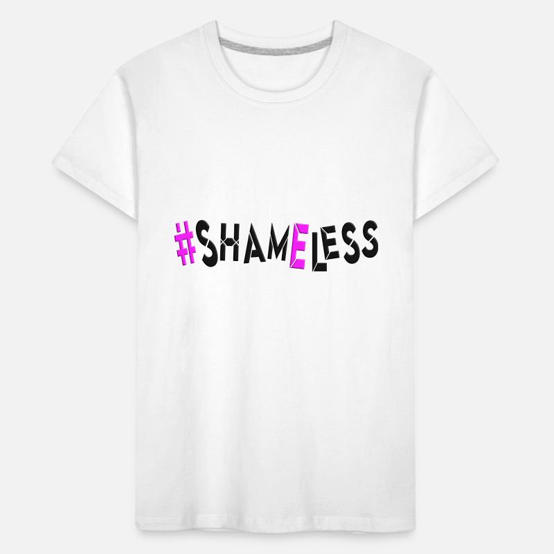 #shameless flagrant unabashed barefaced Kids' Premium Organic T-Shirt