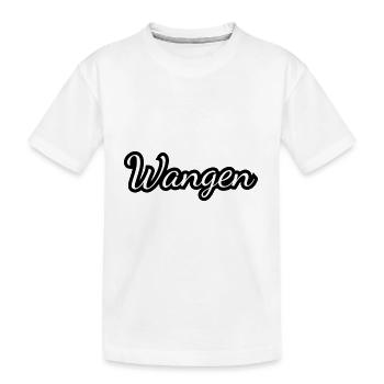 Wangen - Textdesign mit Stadtnamen - Kinder Premium Bio T-Shirt - Weiß - Vorne