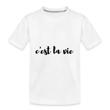 C'est la vie - Kinder Premium Bio T-Shirt - Weiß - Vorne