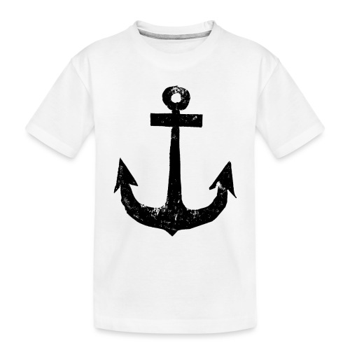 Anker | Anchor | Vintage | Schwarz - Kinder Premium Bio T-Shirt