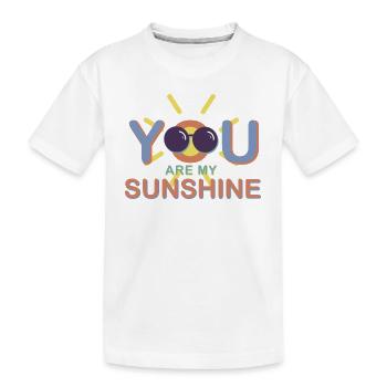 Tu es mon rayon de soleil / Motivation / Été / Soleil - T-shirt bio Premium Enfant - blanc - Devant