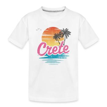 Crète - T-shirt bio Premium Enfant - blanc - Devant