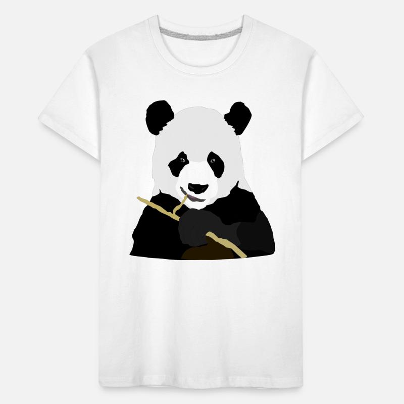 étage Panda Eats T-shirt bio Premium Enfant