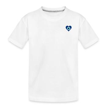 Nazar als Herz - Kinder Premium Bio T-Shirt - Weiß - Vorne