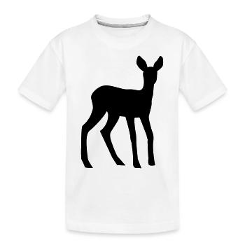 Reh - Rehkitz - Kinder Premium Bio T-Shirt - Weiß - Vorne