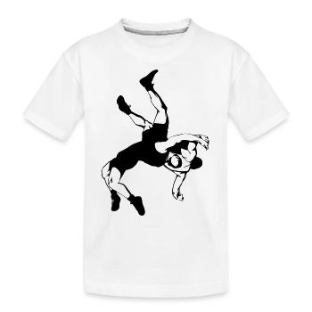 Ringer - Kinder Premium Bio T-Shirt - Weiß - Vorne