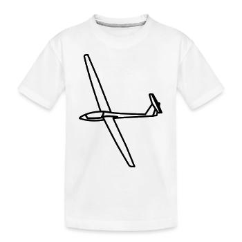 Segelflugzeug LS4 Geschenk - Kinder Premium Bio T-Shirt - Weiß - Vorne