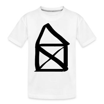Maison du Père Noël - T-shirt bio Premium Enfant - blanc - Devant