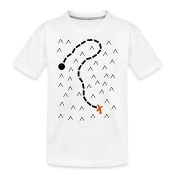 Carte au trésor de pirate - T-shirt bio Premium Enfant - blanc - Devant