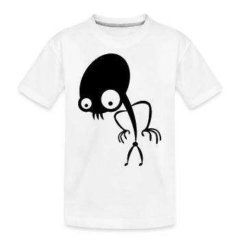 alien - Kinder Premium Bio T-Shirt - Weiß - Vorne
