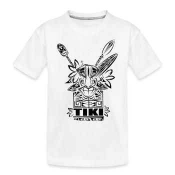 TIKI tribal polynesien - T-shirt bio Premium Enfant - blanc - Devant