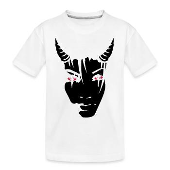 Devil girl - Kinder Premium Bio T-Shirt - Weiß - Vorne