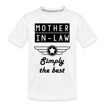 Beau-père belle-mère belle fille beau fils - T-shirt bio Premium Enfant - blanc - Devant