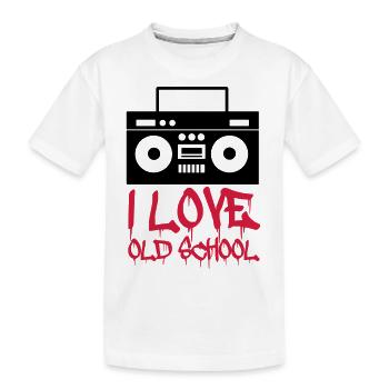 i_love_old_school_02 - T-shirt bio Premium Enfant - blanc - Devant