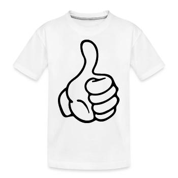 hand design - Kinder Premium Bio T-Shirt - Weiß - Vorne