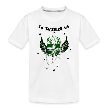 Hütteldorf - Kinder Premium Bio T-Shirt - Weiß - Vorne