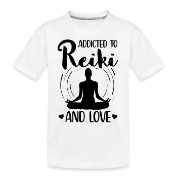 Reiki - Kids' Premium Organic T-Shirt - white - Front