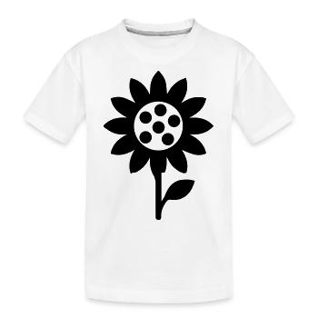 Icône d’icône de tournesol - T-shirt bio Premium Enfant - blanc - Devant
