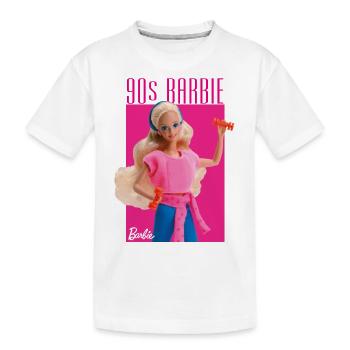 Barbie Porträt Charakter 90er Barbie 90er Jahre - Kinder Premium Bio T-Shirt - Weiß - Vorne