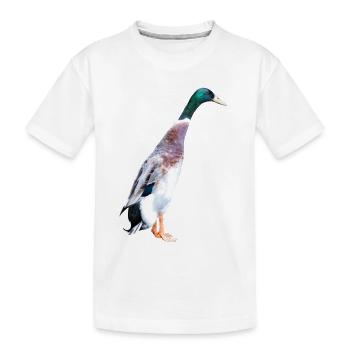 Les canards qui courent sont des compagnons parfaits pour les jardiniers - T-shirt bio Premium Enfant - blanc - Devant