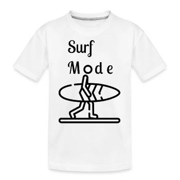 Surf mode 1 - Kinder Premium Bio T-Shirt - Weiß - Vorne