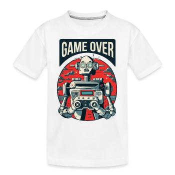 Robot game over - T-shirt bio Premium Enfant - blanc - Devant