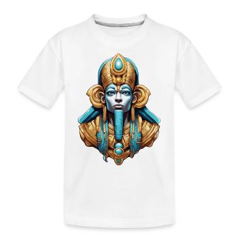 Ägypten / Pharao / Mumien / Hieroglyphen / Sphinx - Kinder Premium Bio T-Shirt - Weiß - Vorne