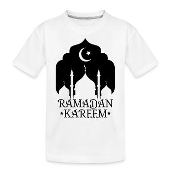 Ramadan Kareem Black - Kinder Premium Bio T-Shirt - Weiß - Vorne