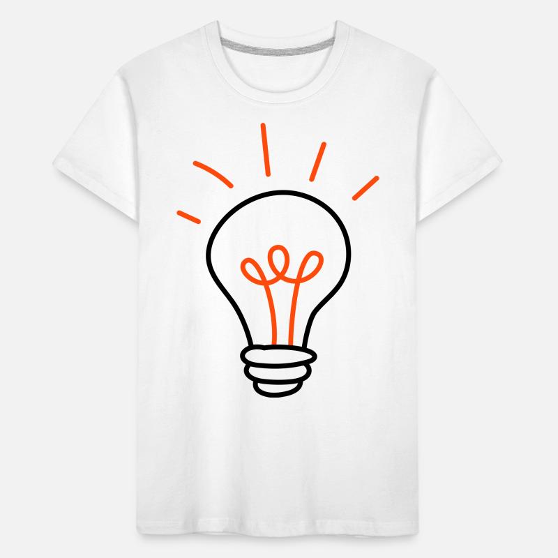 Light bulb - 2 colours Kids' Premium Organic T-Shirt