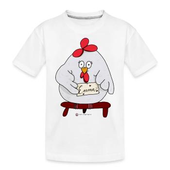 The Adventures of Emma Chicken - Emma - Kids' Premium Organic T-Shirt - white - Front