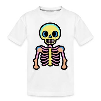Squelette Halloween - T-shirt bio Premium Enfant - blanc - Devant