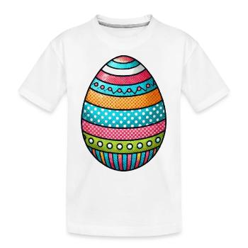 Oeuf oeuf de Pâques - T-shirt bio Premium Enfant - blanc - Devant