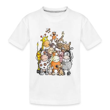 Tas géant de l'animal - T-shirt bio Premium Enfant - blanc - Devant