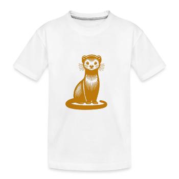 Mangouste intrépide - T-shirt bio Premium Enfant - blanc - Devant