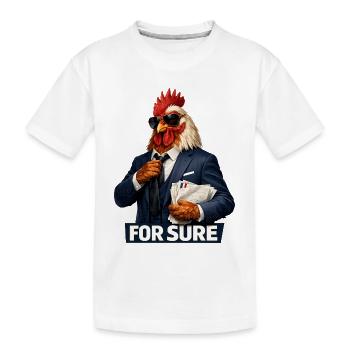 For sure. - Kids' Premium Organic T-Shirt - white - Front