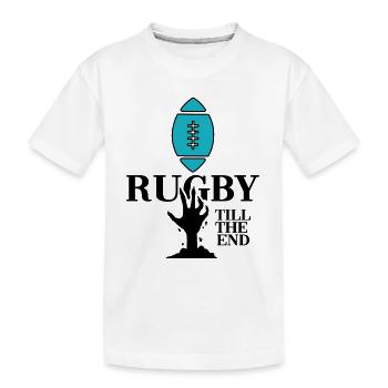 Rugby Rugby Player Rugby Club - T-shirt bio Premium Enfant - blanc - Devant