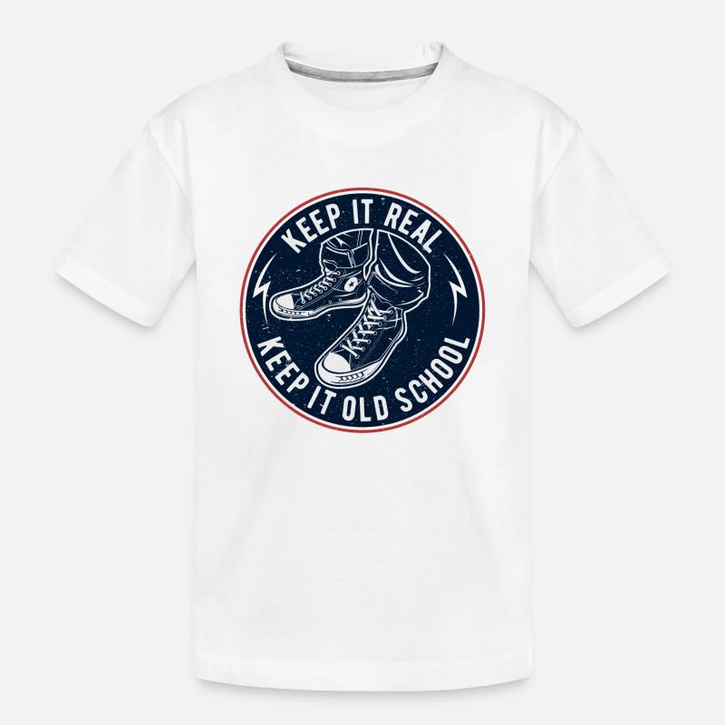 Keep It Oldschool - Kids' Premium Organic T-Shirt - white