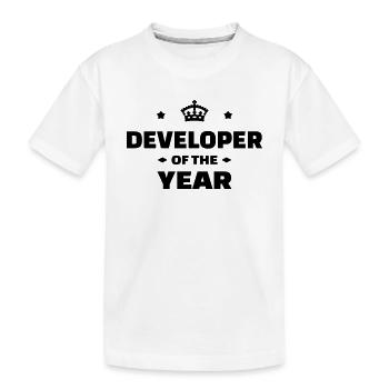 développeur / informatique / informaticien / - T-shirt bio Premium Enfant - blanc - Devant