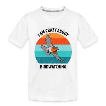 Observation des oiseaux Observation des oiseaux Observation des oiseaux - T-shirt bio Premium Enfant - blanc - Devant
