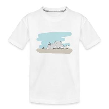 Design illustré avec Viscacha - T-shirt bio Premium Enfant - blanc - Devant
