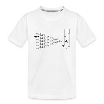 Gegen den Strom - Kinder Premium Bio T-Shirt - Weiß - Vorne