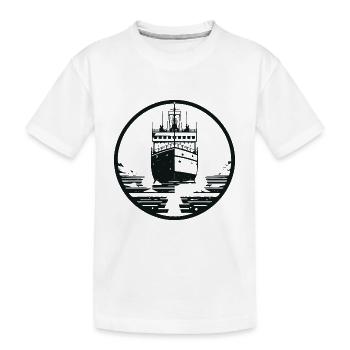 Eisbrecher Design für den Arktis und Polar Fan - Kinder Premium Bio T-Shirt - Weiß - Vorne