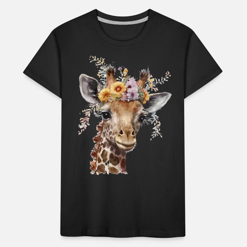 Pretty giraffe Kids' Premium Organic T-Shirt