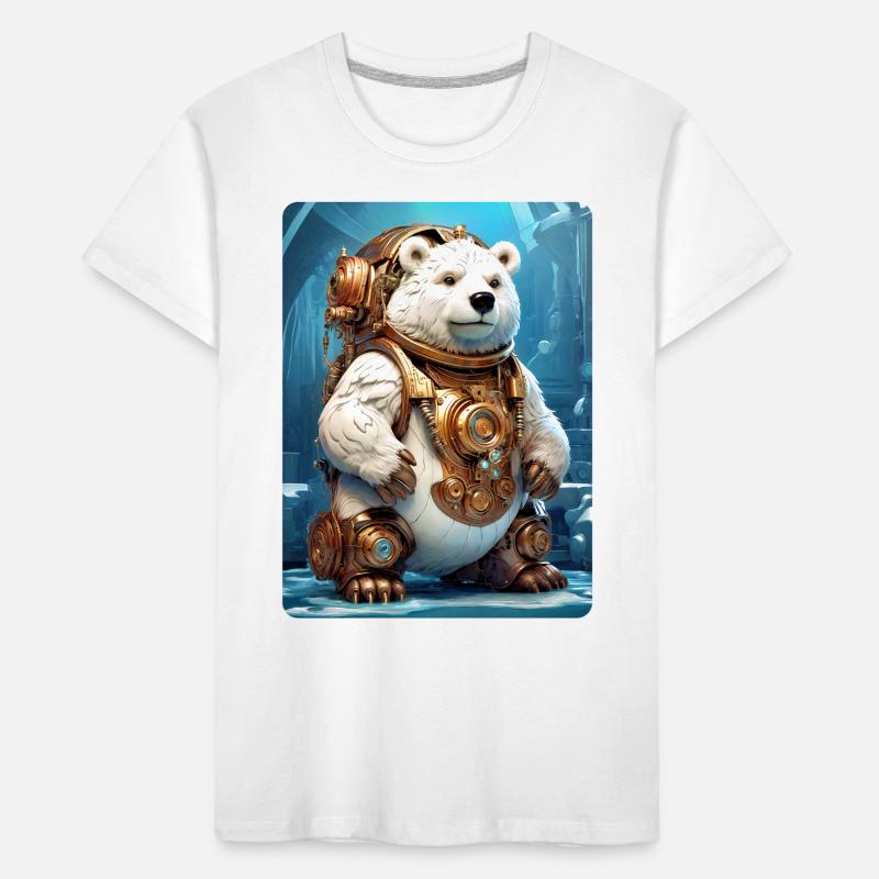 Steampunk Eisbear 1.3 Kinder Premium Bio T-Shirt
