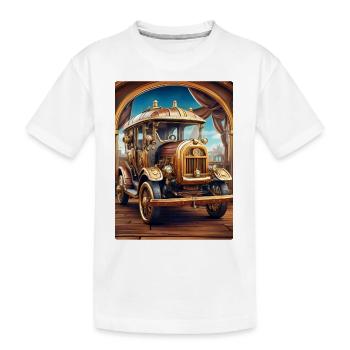 Steampunk Automobile 1.10 - T-shirt bio Premium Enfant - blanc - Devant