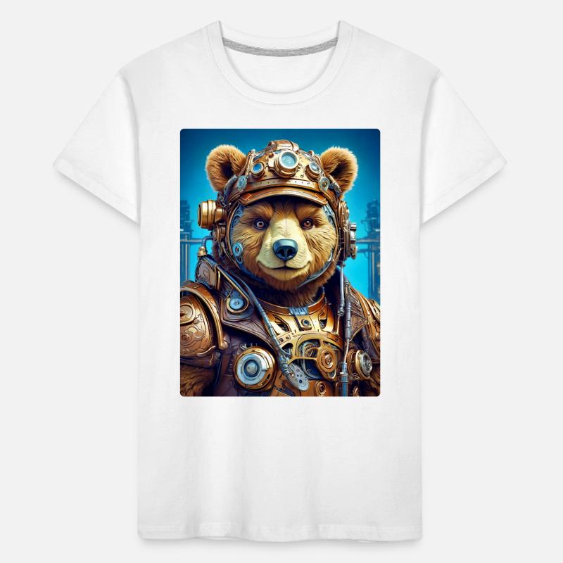 Steampunk Bear 1.1 Kids' Premium Organic T-Shirt
