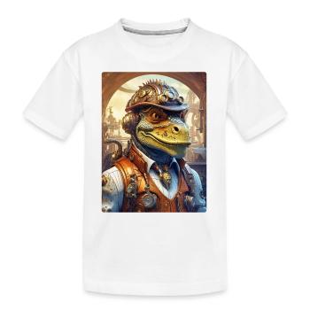 Dino steampunk 1.5 - T-shirt bio Premium Enfant - blanc - Devant