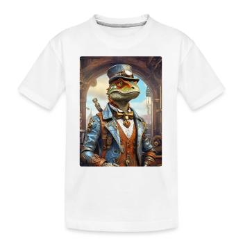 Dino Steampunk 1.20 - T-shirt bio Premium Enfant - blanc - Devant